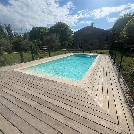 Bastide Terrieu - Domaine Avec Piscine Et Terrain De Boules, Climatisation Villa