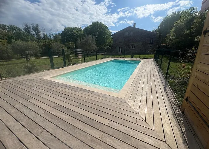 Bastide Terrieu - Domaine Avec Piscine Et Terrain De Boules, Climatisation Villa