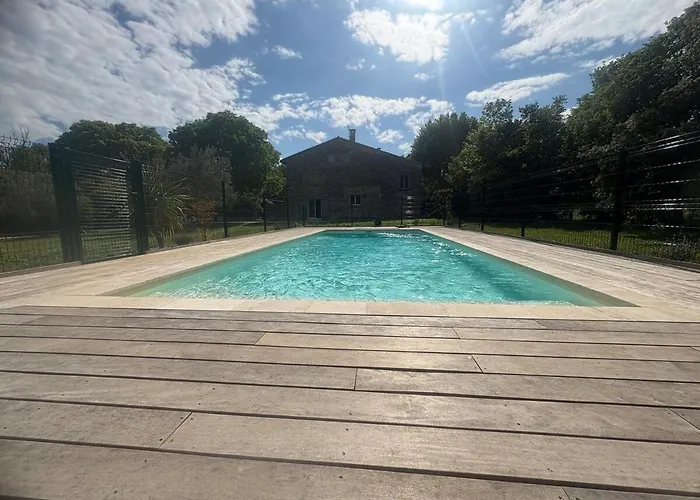 Villa Bastide Terrieu - Domaine Avec Piscine Et Terrain De Boules, Climatisation Saint-Mathieu-de-Tréviers