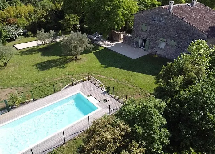 Bastide Terrieu - Domaine Avec Piscine Et Terrain De Boules, Climatisation
