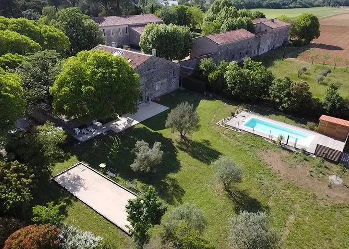 Bastide Terrieu - Domaine Avec Piscine Et Terrain De Boules, Climatisation * Saint-Mathieu-de-Tréviers
