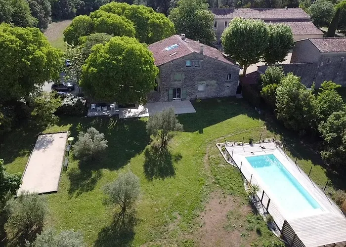 Villa Bastide Terrieu - Domaine Avec Piscine Et Terrain De Boules, Climatisation Saint-Mathieu-de-Tréviers